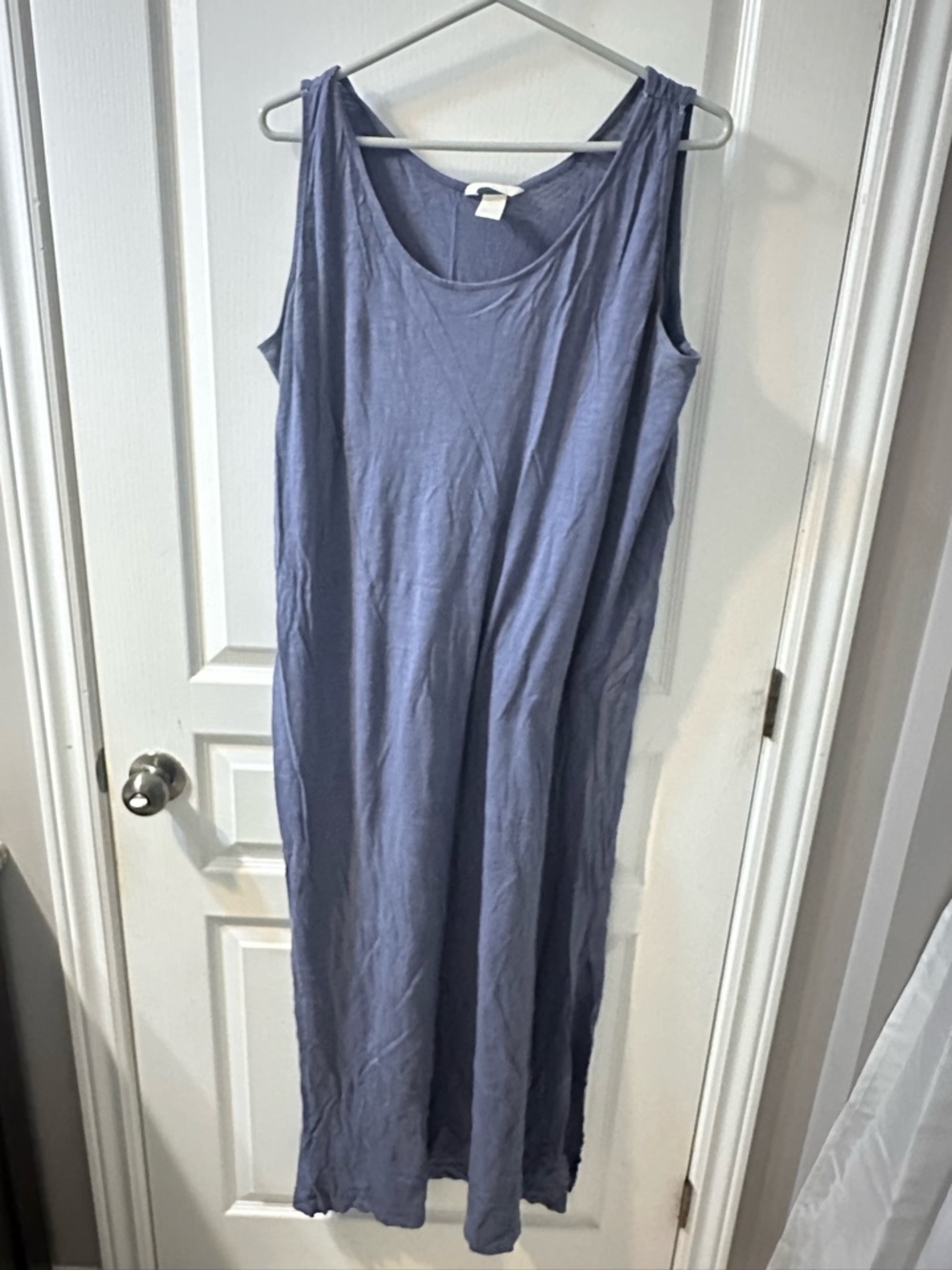 H&M Slate Blue Sleeveless Maxi Dress